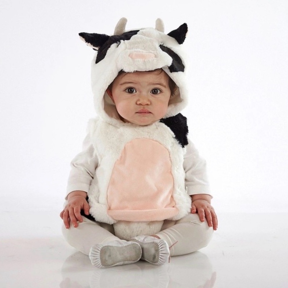 Pottery Barn Baby Cow Costume 0-6 Months
